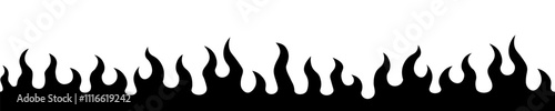 Fire pattern vector. flame background