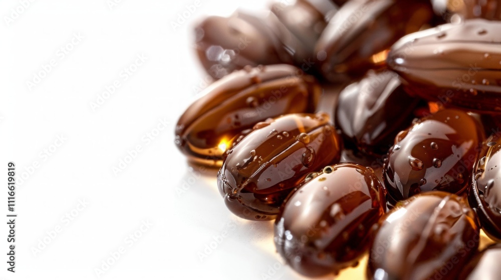 Jojoba Oil with Jojoba Seeds Isolated on White Background, Ideal for Skin Care, Hydration, and Natural Beauty Treatments. Generative AI Jojoba Oil with Jojoba Seeds Isolated on White Background, Ideal for Skin Care, Hydration, and Natural Beauty Treatments. Generative AI