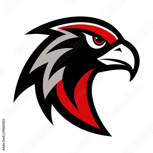 Falcon Rider mascot logo design photo