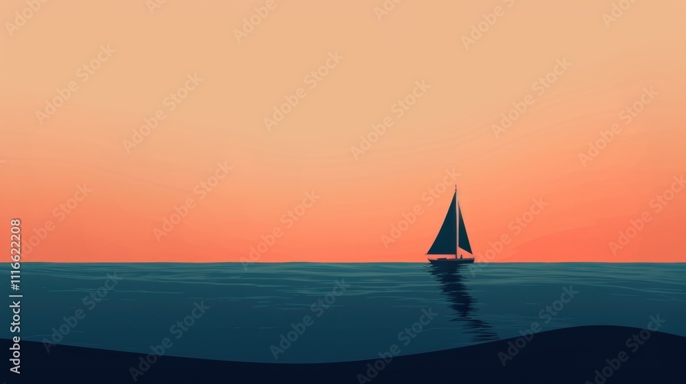 Fototapeta premium As the ship set sail into the horizon it was a testament to the unwavering strength and endurance of the human spirit in the face of towering challenges.