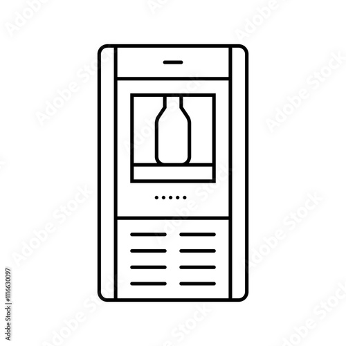 scarcity water saving line icon vector. scarcity water saving sign. isolated contour symbol black illustration