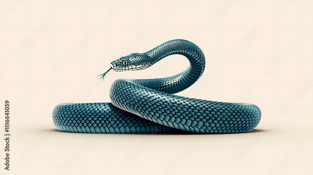 Naklejka premium snake illustration 