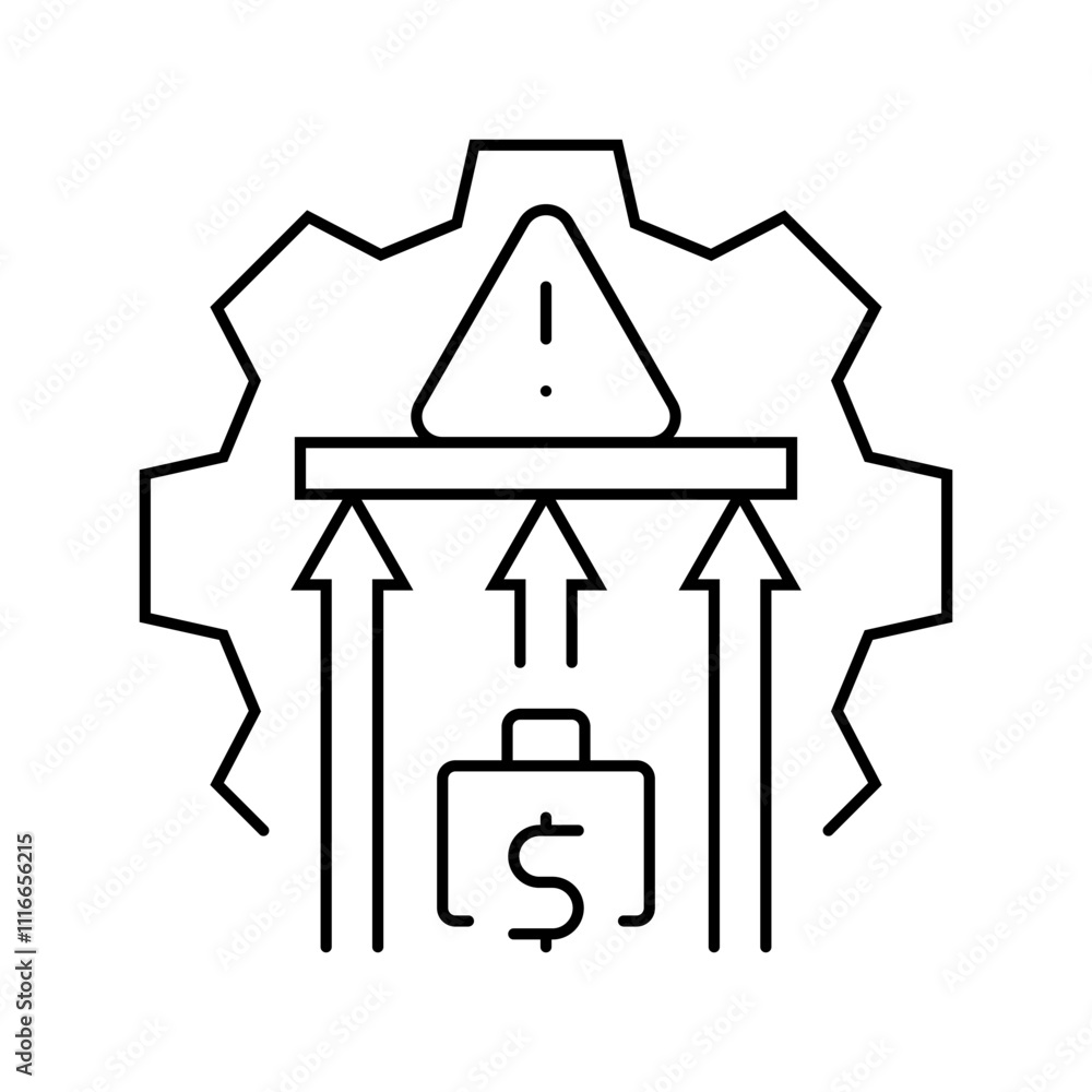 spending limits budget planning line icon vector. spending limits budget planning sign. isolated contour symbol black illustration spending limits budget planning line icon vector. spending limits budget planning sign. isolated contour symbol black illustration