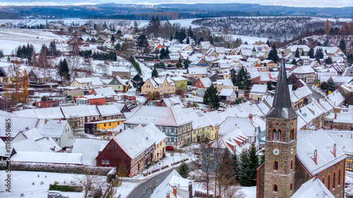 Luftbildaufnahme Güntersberge Harz Selketal photo