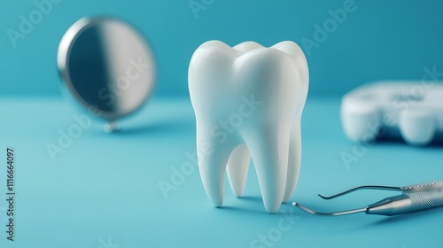 Close-up 3D rendering of dental implant surgery showcasing the step-by-step process of placing a titanium implant in the jawbone with detailed anatomical accuracy