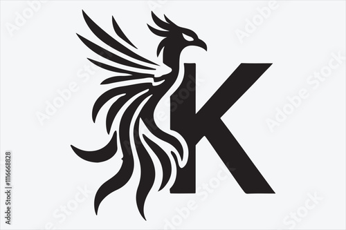 A sleek and modern logo design featuring the letter 'K' in a bold.