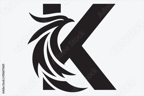 A sleek and modern logo design featuring the letter 'K' in a bold.