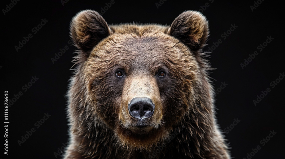 Beautiful Brown Bear on a bright background Beautiful Brown Bear on a bright background