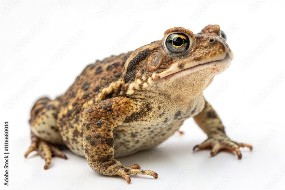 Toad Isolated on White Background Showcasing Detailed Textures and Features. Generative AI Toad Isolated on White Background Showcasing Detailed Textures and Features. Generative AI