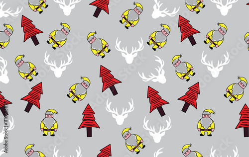 Santa clause seamless pattern,abstract background