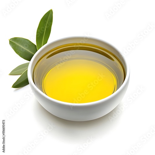 Wallpaper Mural Olive oil in bowl isolated on white background  Torontodigital.ca