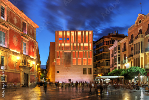 Murcia City Hall (Moneo building) in Piazza Cardinal Belluga, Spain photo