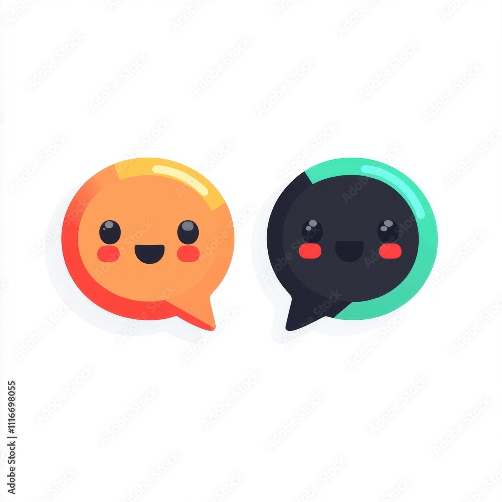 Message bubble balloon vector illustration. Message bubble balloon vector illustration.