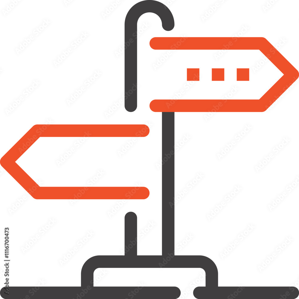 Obraz premium direction icon concept