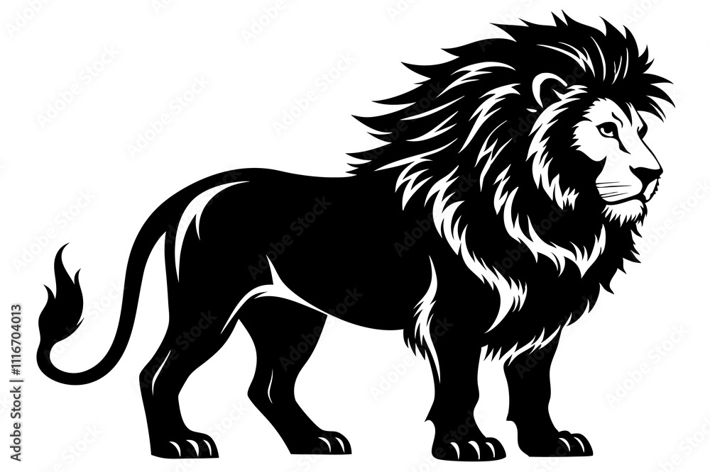 lion silhouette vector illustration lion silhouette vector illustration