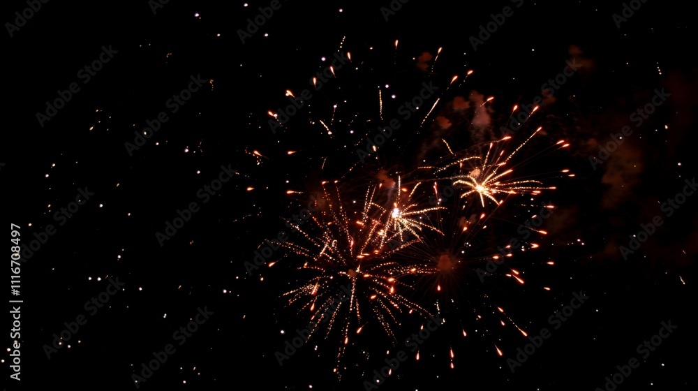 Obraz premium Fireworks background holidays concept.