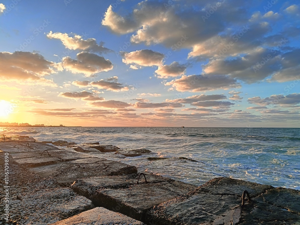 Obraz premium sunset over the sea