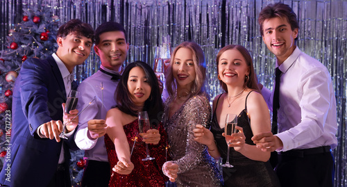 Group of young people with ...