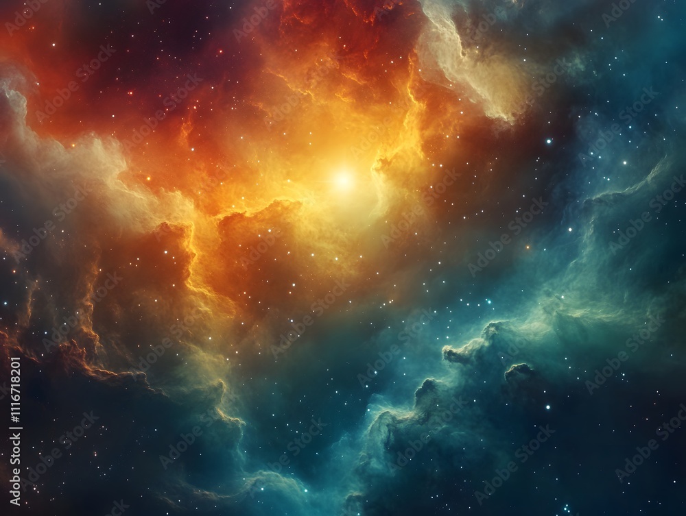 Fototapeta premium Mesmerizing abstract image featuring swirling golden particles in a spiral formation, evoking cosmic energy and dynamic motion against a dark background