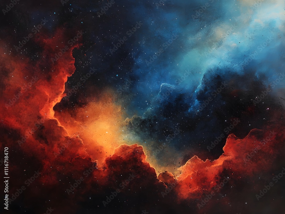 Fototapeta premium Mesmerizing abstract image featuring swirling golden particles in a spiral formation, evoking cosmic energy and dynamic motion against a dark background