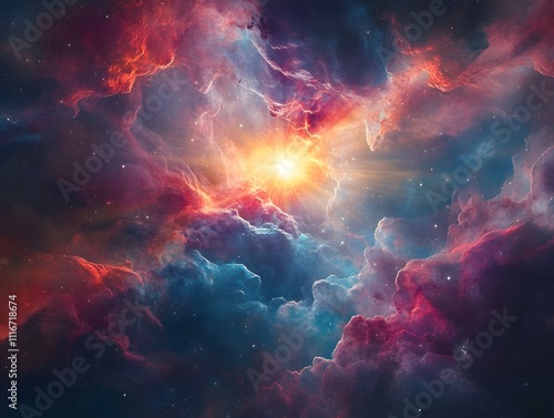 Mesmerizing abstract image featuring swirling golden particles in a spiral formation, evoking cosmic energy and dynamic motion against a dark background