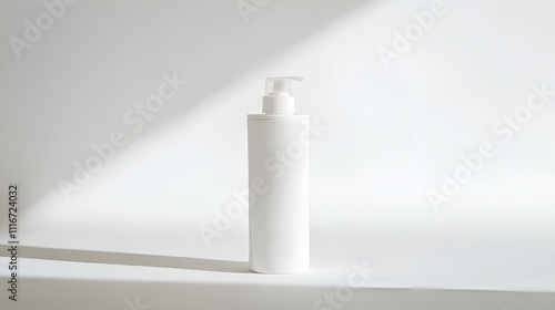 Wallpaper Mural Unbranded container with dispenser for disinfector products. Transparent plastic bottle with sanitizer for hands. Health and hygiene concept. Isolated on white with clipping path Torontodigital.ca
