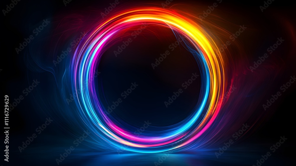 Futuristic abstract 3D holographic shape with fluid iridescent colors and glowing effects, creating a dynamic visual experience against a black background Futuristic abstract 3D holographic shape with fluid iridescent colors and glowing effects, creating a dynamic visual experience against a black background