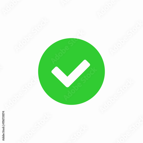 check mark complete icon sign vector