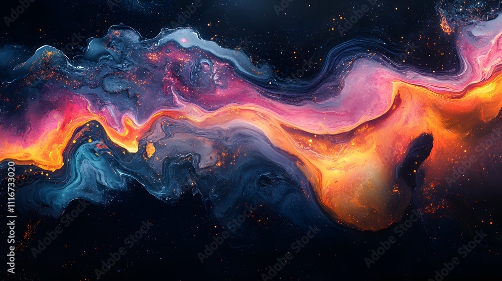 Futuristic abstract 3D holographic shape with fluid iridescent colors and glowing effects, creating a dynamic visual experience against a black background Futuristic abstract 3D holographic shape with fluid iridescent colors and glowing effects, creating a dynamic visual experience against a black background