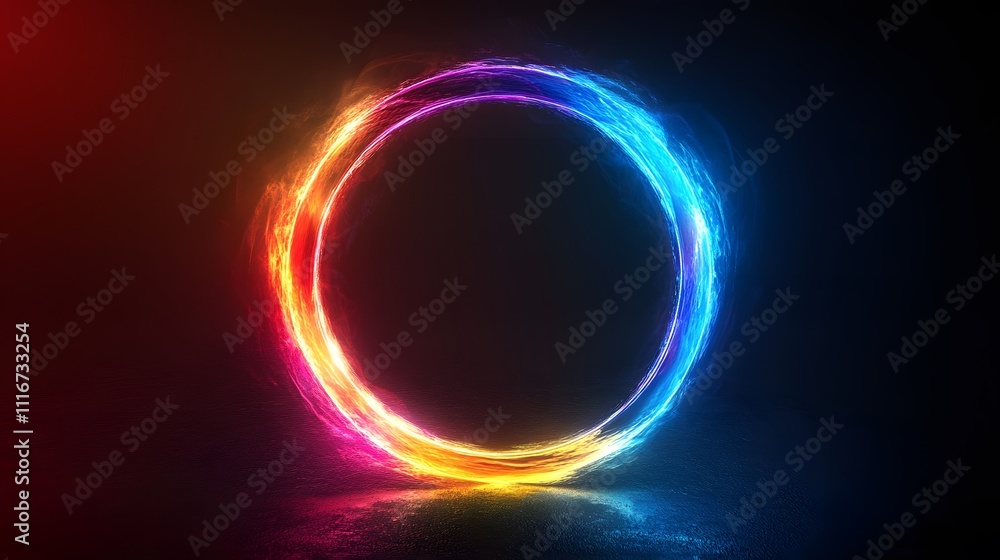 Futuristic abstract 3D holographic shape with fluid iridescent colors and glowing effects, creating a dynamic visual experience against a black background Futuristic abstract 3D holographic shape with fluid iridescent colors and glowing effects, creating a dynamic visual experience against a black background