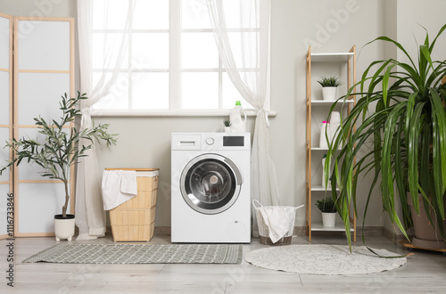 Washing machine, laundry ba...