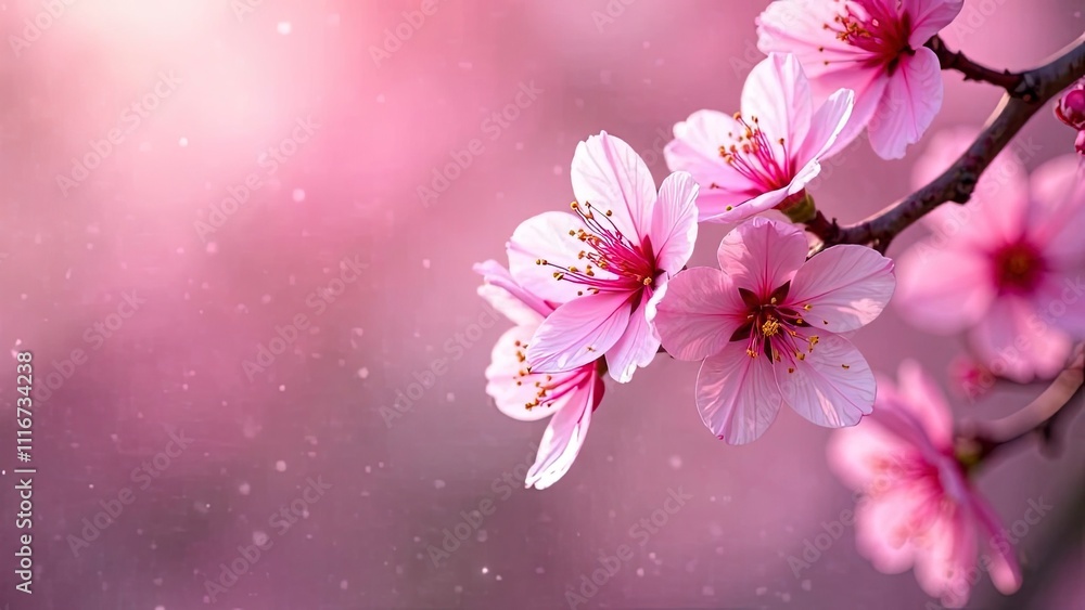 Cherry blossoms in full bloom frame background Cherry blossoms in full bloom frame background