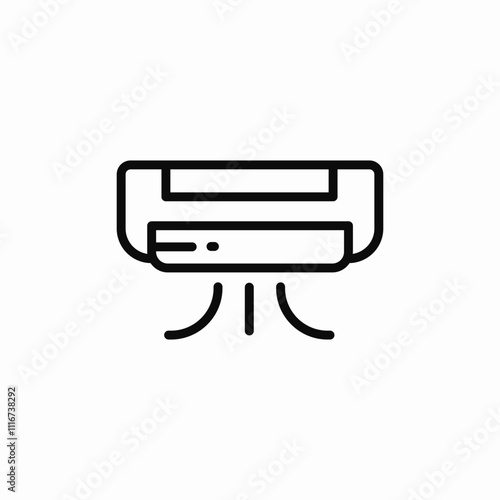 air conditioner icon sign vector