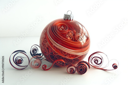 red christmas ball