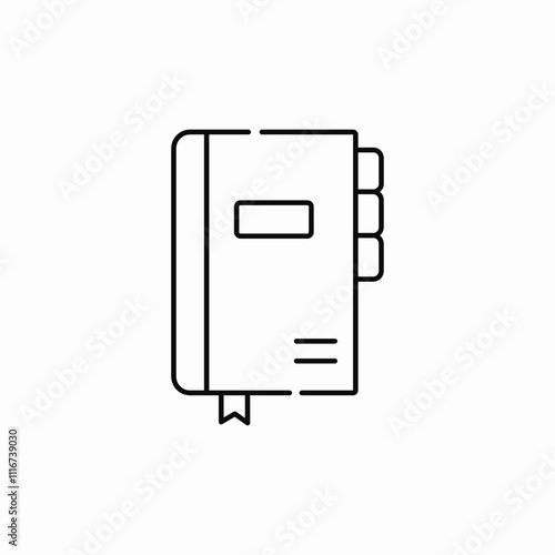 notepad notes icon sign vector