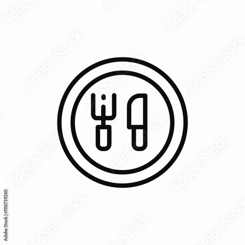 restaurant symbol icon sign vector