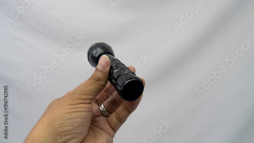 Flashlight with several white LED lights