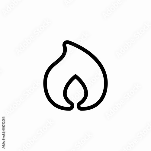 fire flame icon sign vector