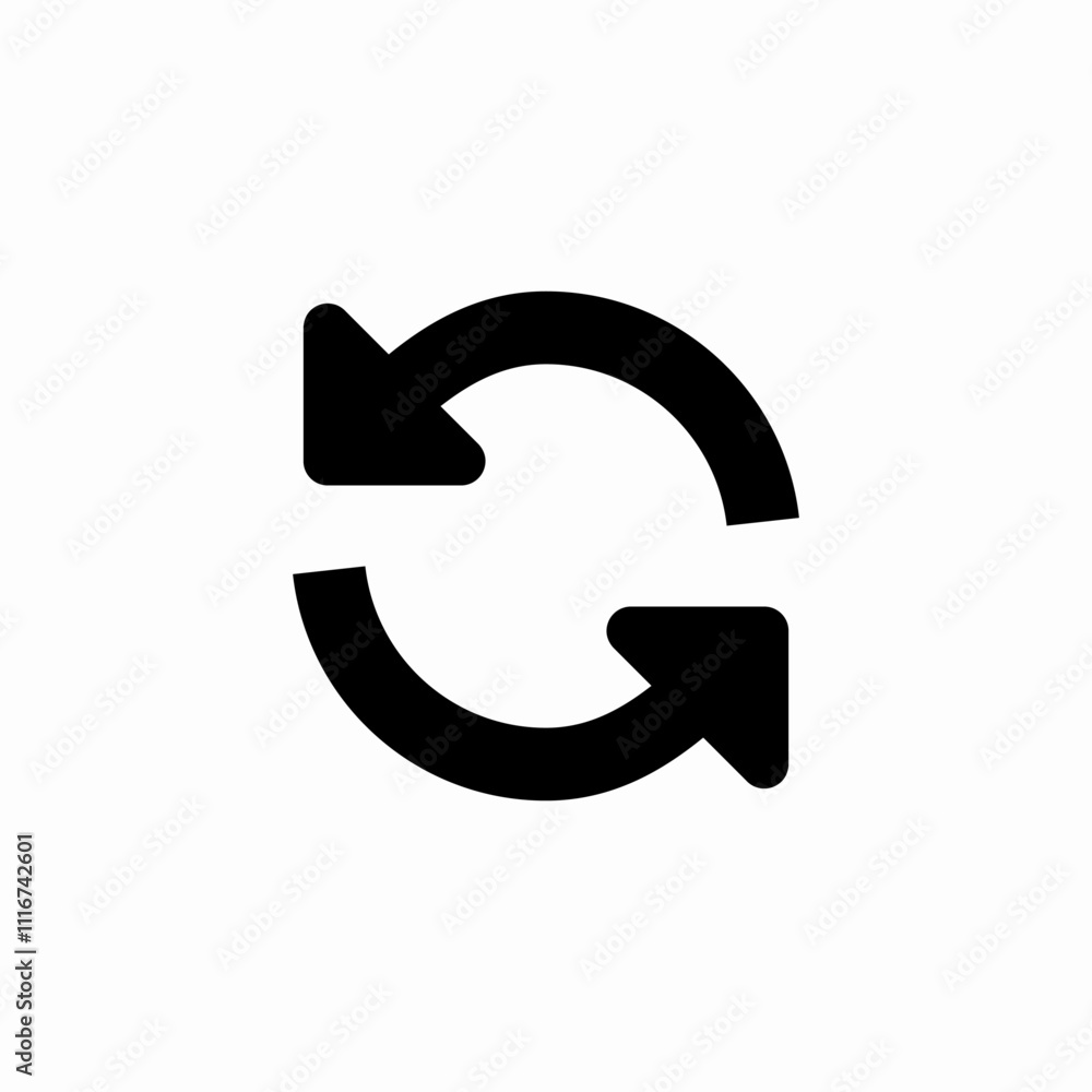 refresh arrows icon sign vector refresh arrows icon sign vector