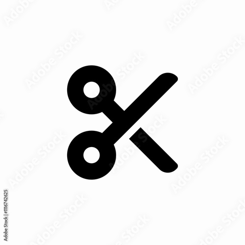 scissors cut edit icon sign vector