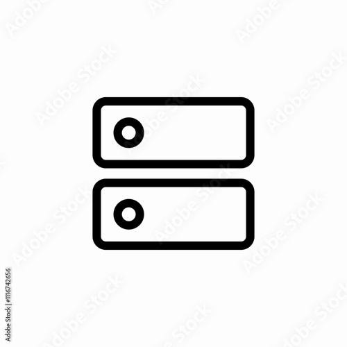 server data icon sign vector