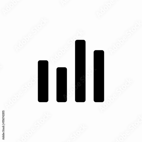 statistics chart icon sign vector