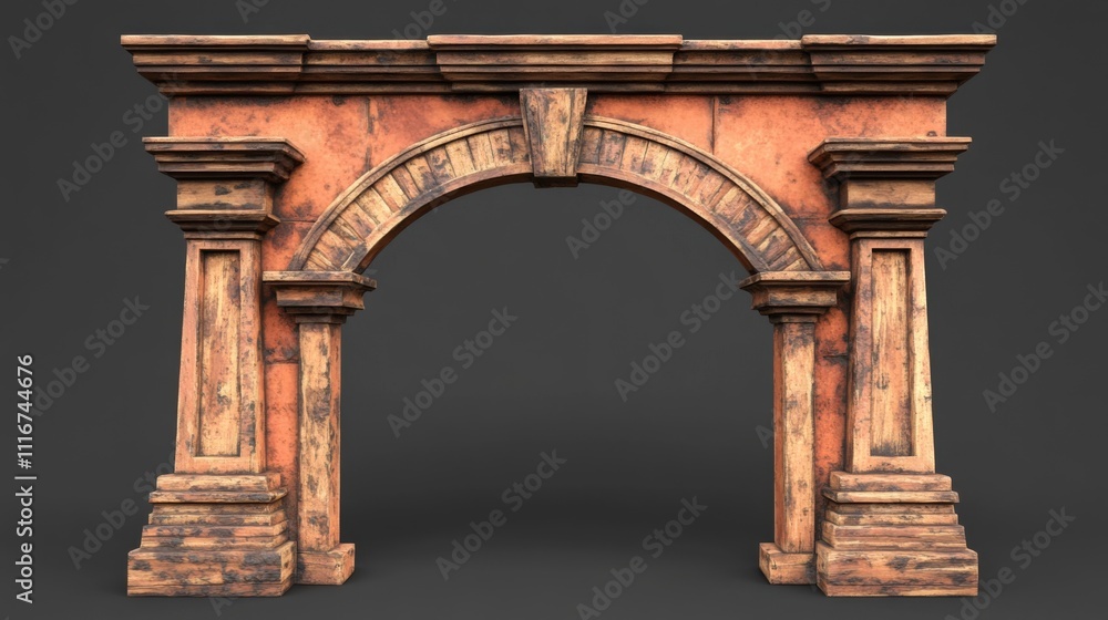 Fototapeta premium Rustic Stone Archway, arch