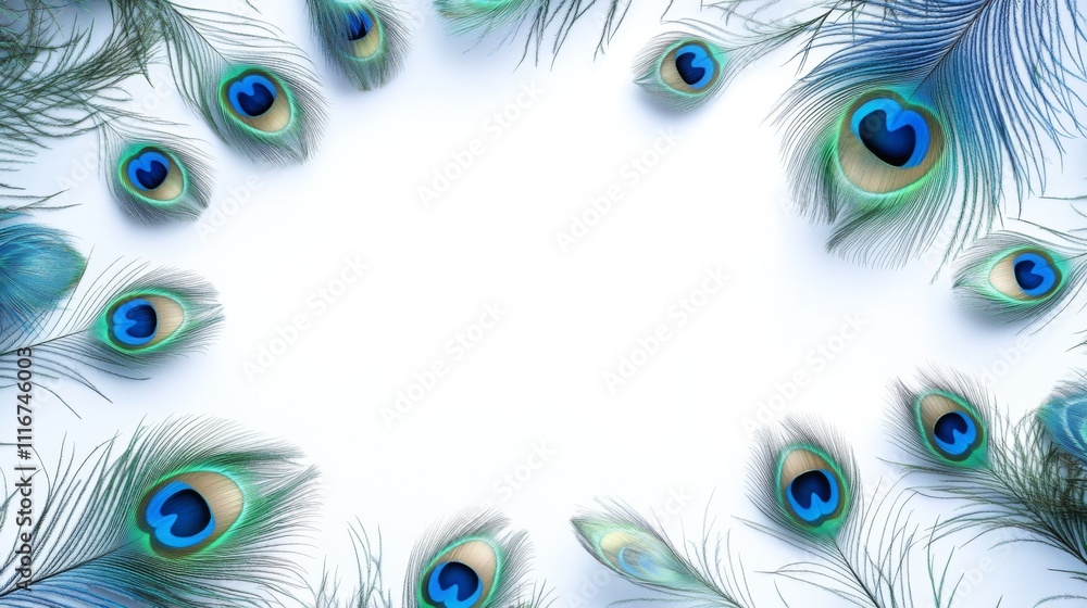 Obraz premium Peacock Feather Frame