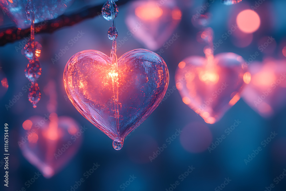 A mystical interplay of soft pastel lights and heart-shaped shadows, creating an enchanting and dreamy Valentine’s ambiance A mystical interplay of soft pastel lights and heart-shaped shadows, creating an enchanting and dreamy Valentine’s ambiance