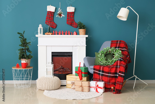 Interior of living room wit...