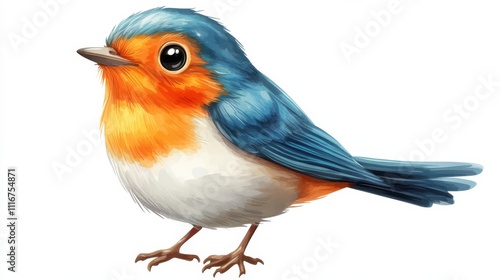 Cute Cartoon Bird Illustration