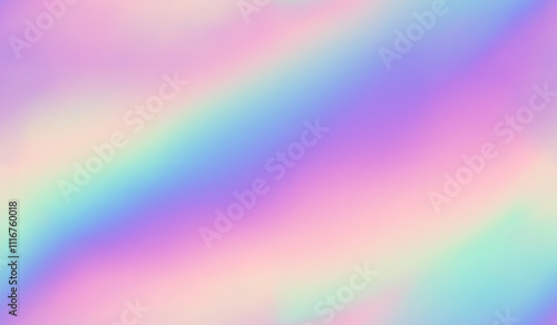 Purple background. Holograph foil texture. Iridescent mirror effect. Holographic glitter backdrop. Rainbow bright gradient. Cute dreamy pattern. Pink blue paper. Sparkle patern. Vector illustration
