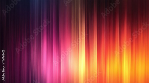 Vibrant Abstract Vertical Lines Background in Gradient Hues of Pink, Purple, Orange, and Yellow