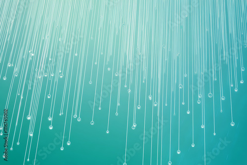 Wallpaper Mural Futuristic vector illustration of a aqua circuit board with intricate digital tech elements, perfect for advanced technology backgrounds. Torontodigital.ca